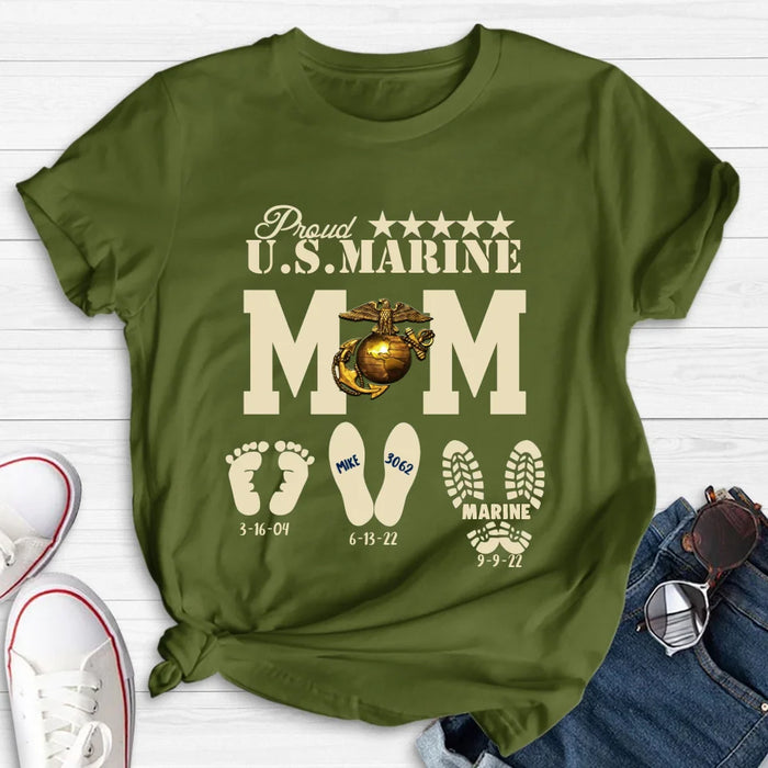 Personalized Proud U.S Army Force Mom Shirt/Hoodie - Mother's Day Gift Idea/Veteran Gift