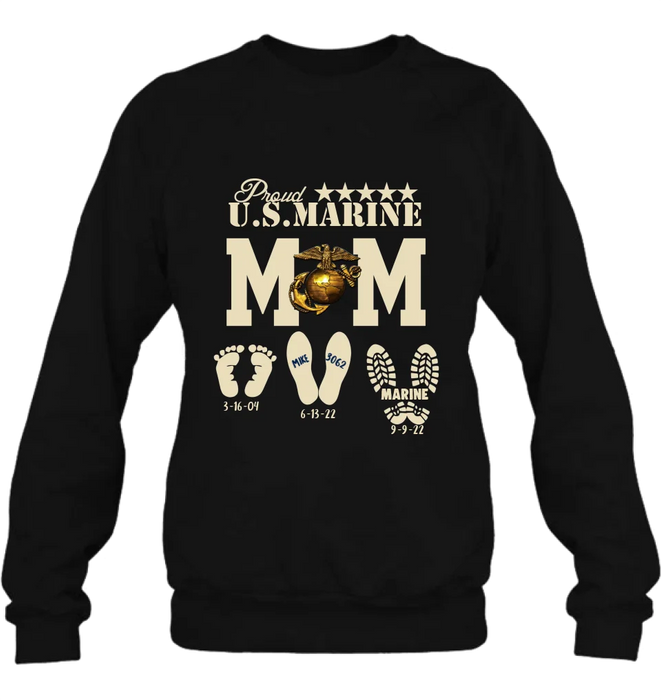 Personalized Proud U.S Army Force Mom Shirt/Hoodie - Mother's Day Gift Idea/Veteran Gift