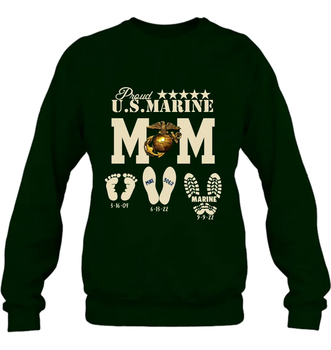 Personalized Proud U.S Army Force Mom Shirt/Hoodie - Mother's Day Gift Idea/Veteran Gift
