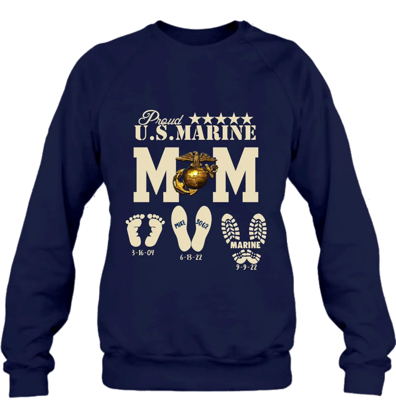 Personalized Proud U.S Army Force Mom Shirt/Hoodie - Mother's Day Gift Idea/Veteran Gift