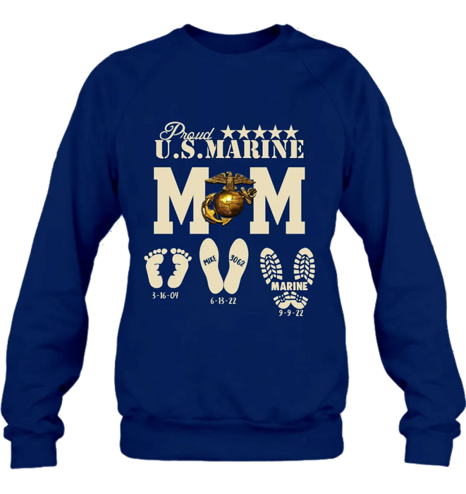 Personalized Proud U.S Army Force Mom Shirt/Hoodie - Mother's Day Gift Idea/Veteran Gift
