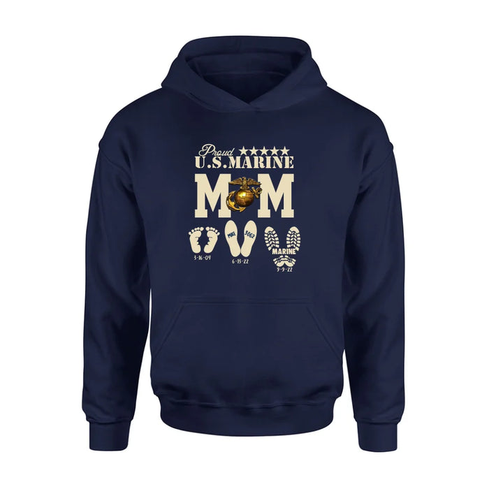 Personalized Proud U.S Army Force Mom Shirt/Hoodie - Mother's Day Gift Idea/Veteran Gift
