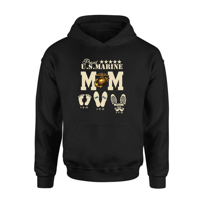 Personalized Proud U.S Army Force Mom Shirt/Hoodie - Mother's Day Gift Idea/Veteran Gift