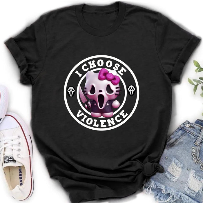 Personalized I Choose Violence Shirt/Hoodie - Halloween Gift Idea
