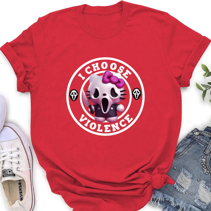 Personalized I Choose Violence Shirt/Hoodie - Halloween Gift Idea
