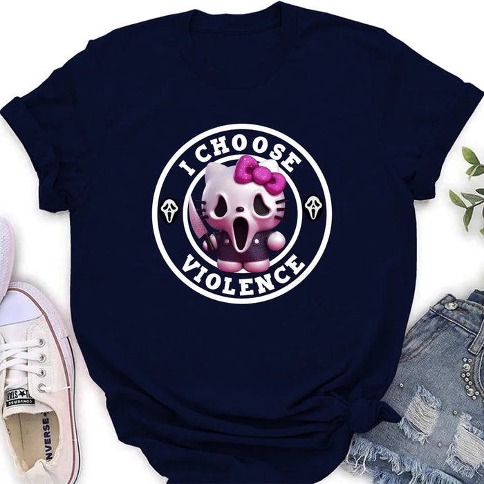 Personalized I Choose Violence Shirt/Hoodie - Halloween Gift Idea