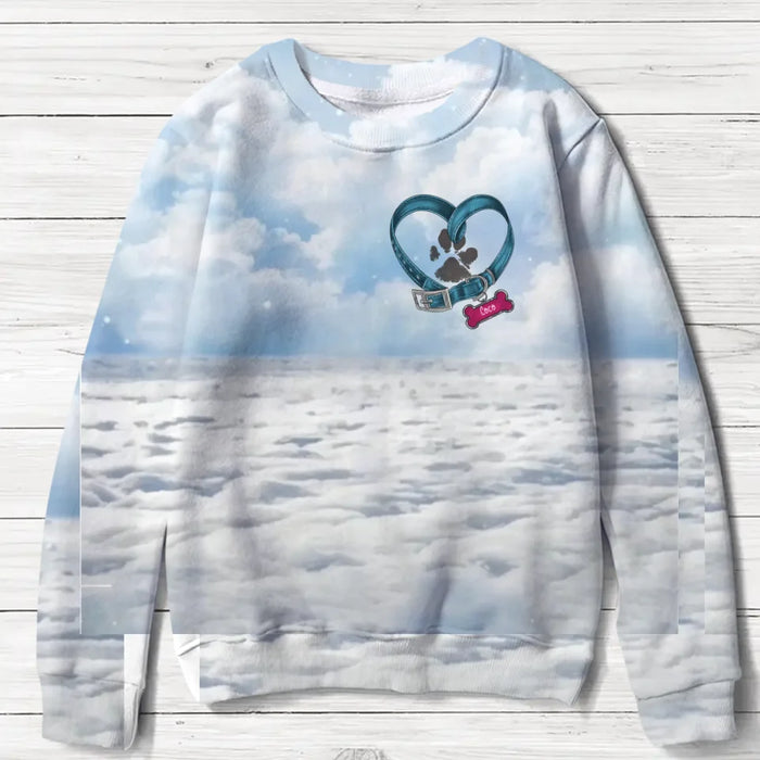 Personalized Memorial Pets AOP Sweater - Memorial Gift Idea For Pets Owner - Couple/Adult With Up to 3 Pets