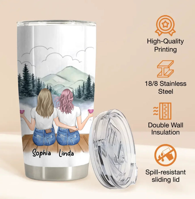 Personalized Best Friend Tumbler - Gift Idea For Friends/Birthday - I Wish You Lived Next Door