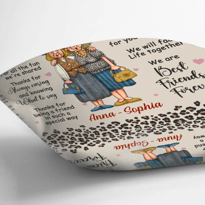 Personalized Old Friend Pillow Cover - Gift Idea For Old Friend - Thanks For Being A Friend In Such A Special Way