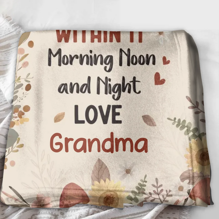 Personalized To My Granddaughter Quilt/Fleece Throw Blanket/Pillow Cover - Gift Idea For Grandma/Grandkids - When You're Feeling Low Just Hold It Really Tight