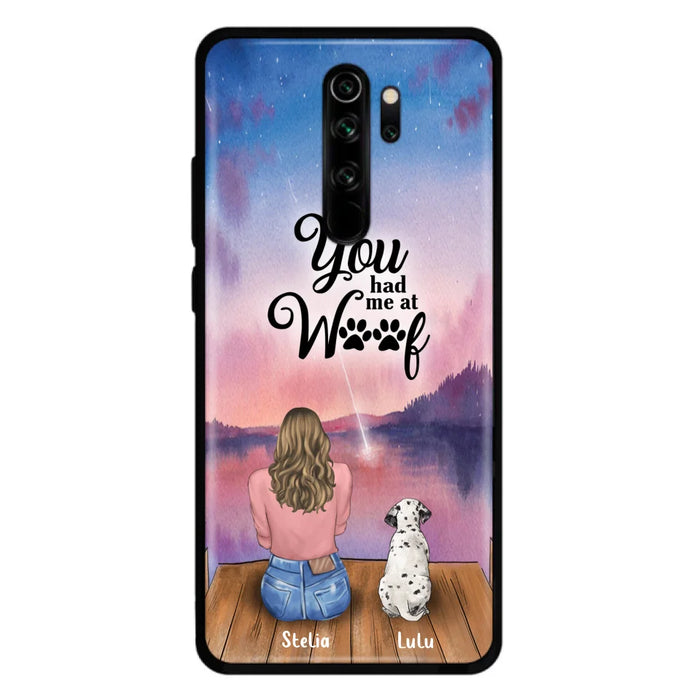 Personalized Dog Mom Phone Case - Gifts For Dog Lovers With Up to 4 Dogs - You Had Me At Woof - Case For iPhone, Samsung And Xiaomi