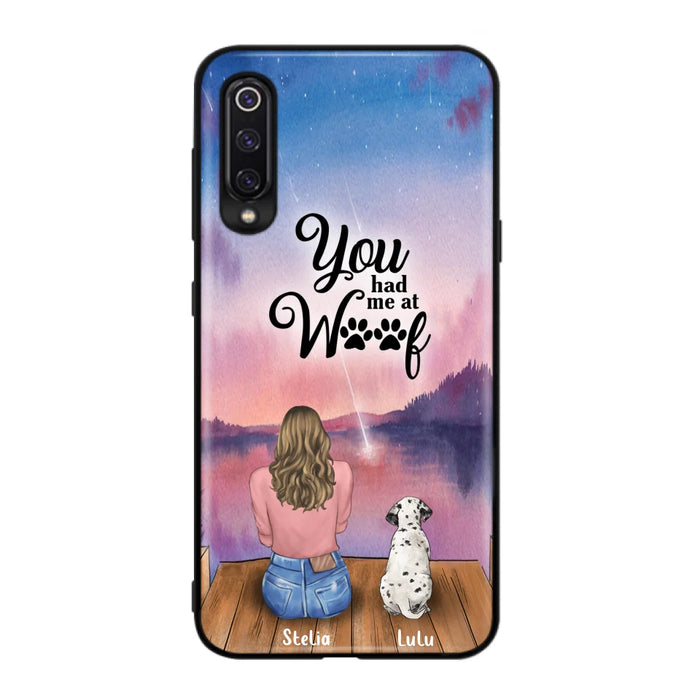 Personalized Dog Mom Phone Case - Gifts For Dog Lovers With Up to 4 Dogs - You Had Me At Woof - Case For iPhone, Samsung And Xiaomi