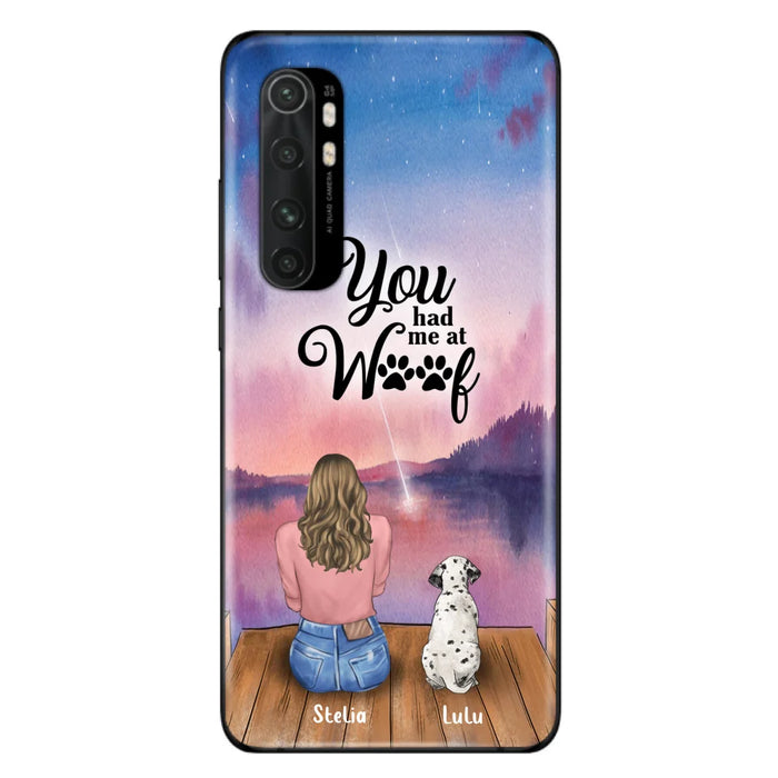 Personalized Dog Mom Phone Case - Gifts For Dog Lovers With Up to 4 Dogs - You Had Me At Woof - Case For iPhone, Samsung And Xiaomi