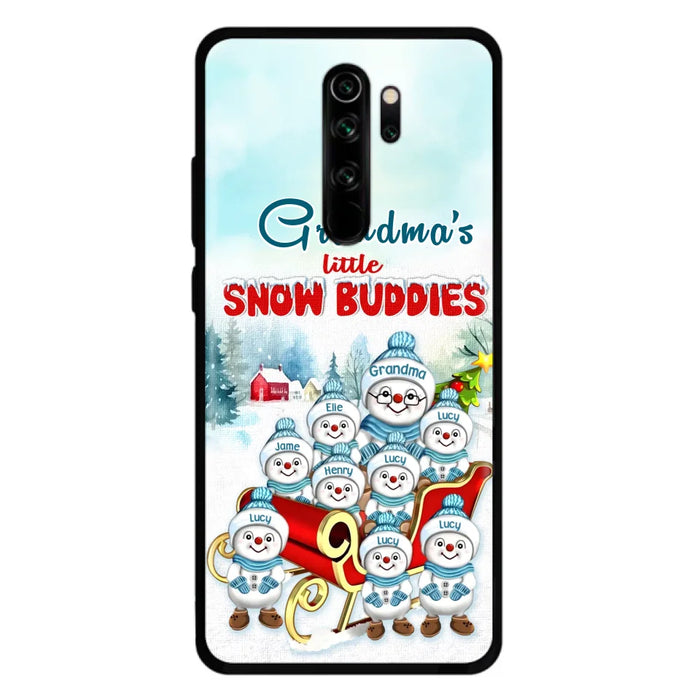 Personalized Grandma Phone Case - Christmas Gift Idea For Grandma - Up to 8 Grandkids - Case For Xiaomi/ Oppo/ Huawei - Grandma's Little Snow Buddies