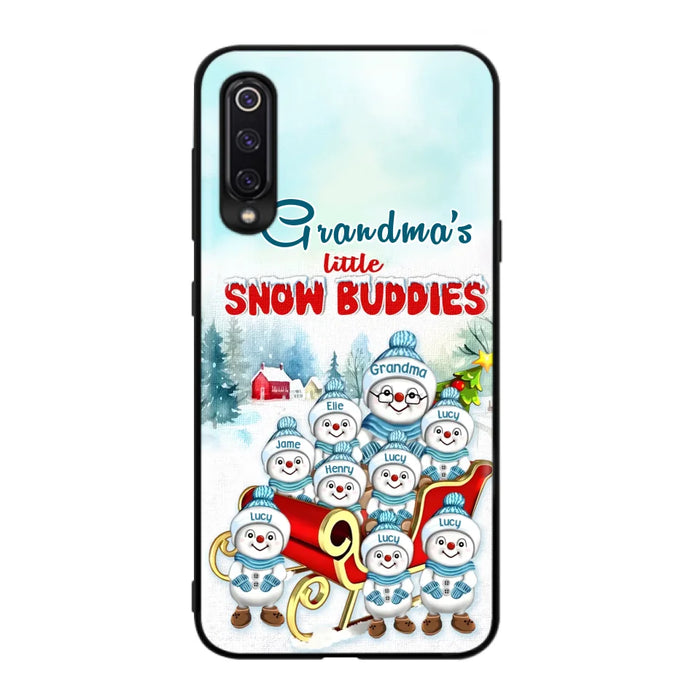 Personalized Grandma Phone Case - Christmas Gift Idea For Grandma - Up to 8 Grandkids - Case For Xiaomi/ Oppo/ Huawei - Grandma's Little Snow Buddies