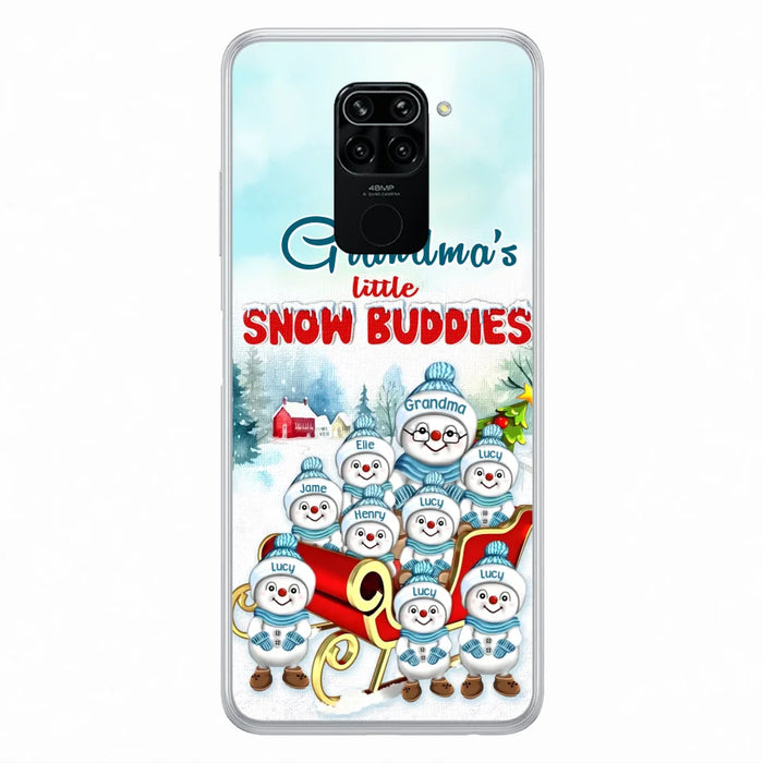 Personalized Grandma Phone Case - Christmas Gift Idea For Grandma - Up to 8 Grandkids - Case For Xiaomi/ Oppo/ Huawei - Grandma's Little Snow Buddies