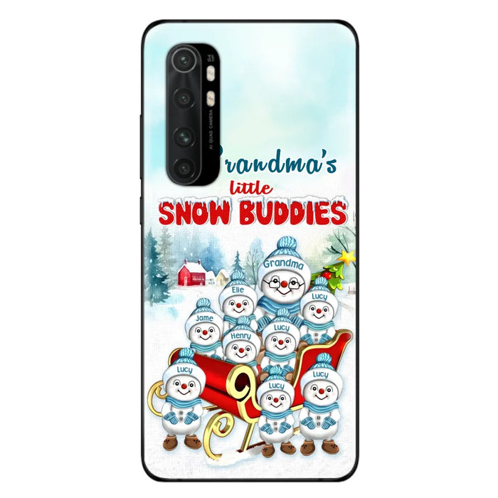 Personalized Grandma Phone Case - Christmas Gift Idea For Grandma - Up to 8 Grandkids - Case For Xiaomi/ Oppo/ Huawei - Grandma's Little Snow Buddies