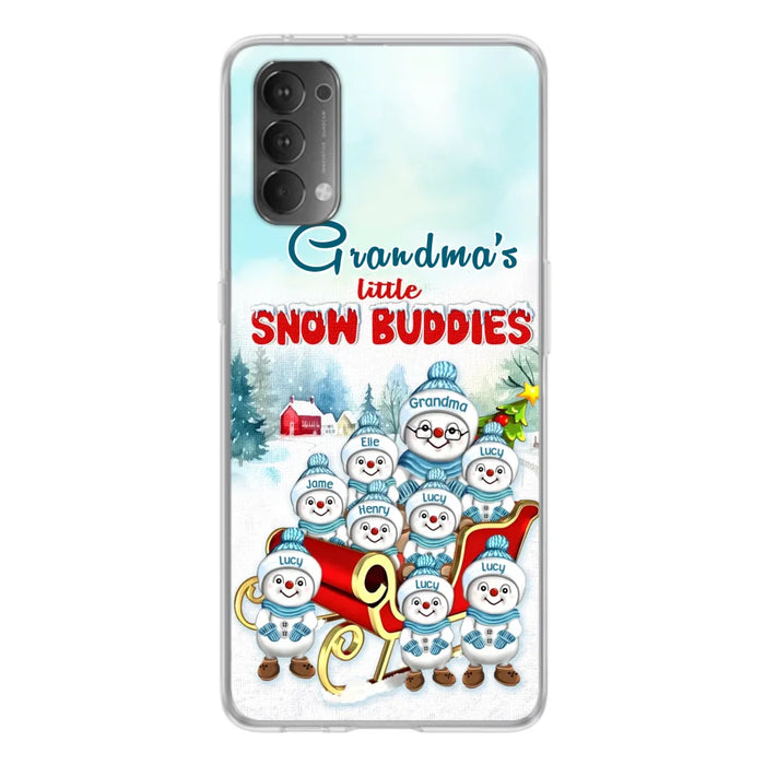 Personalized Grandma Phone Case - Christmas Gift Idea For Grandma - Up to 8 Grandkids - Case For Xiaomi/ Oppo/ Huawei - Grandma's Little Snow Buddies