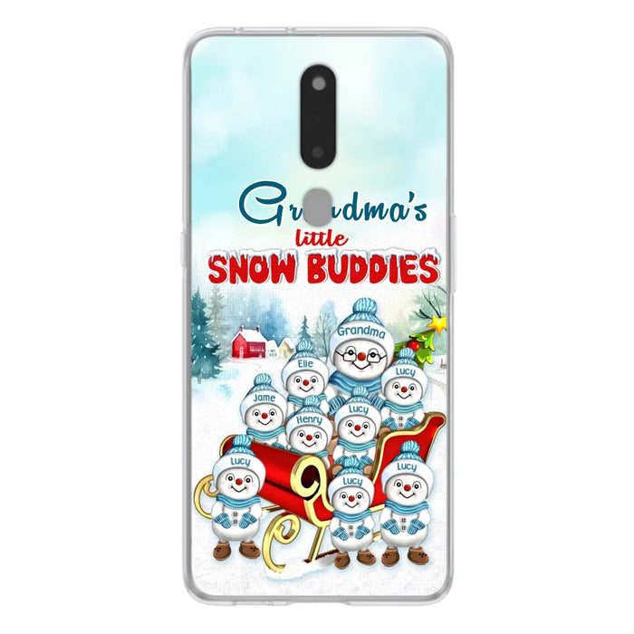 Personalized Grandma Phone Case - Christmas Gift Idea For Grandma - Up to 8 Grandkids - Case For Xiaomi/ Oppo/ Huawei - Grandma's Little Snow Buddies