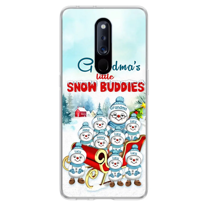 Personalized Grandma Phone Case - Christmas Gift Idea For Grandma - Up to 8 Grandkids - Case For Xiaomi/ Oppo/ Huawei - Grandma's Little Snow Buddies