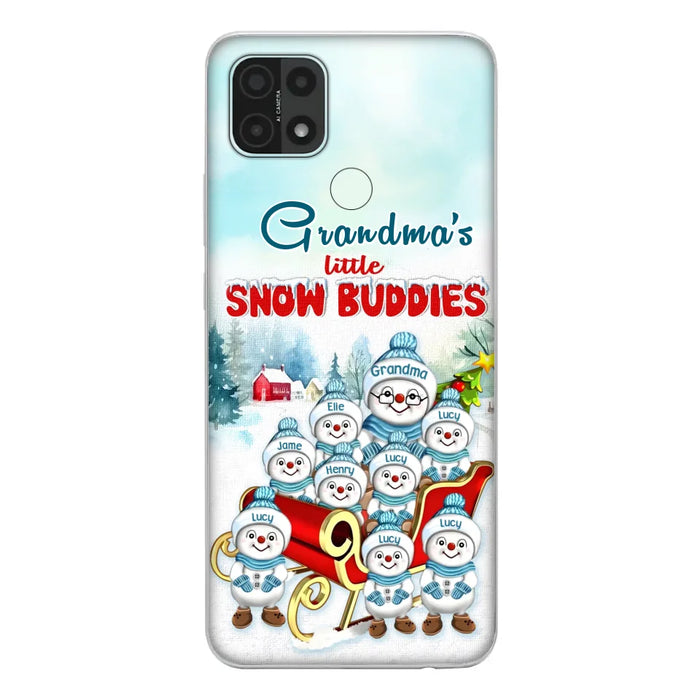 Personalized Grandma Phone Case - Christmas Gift Idea For Grandma - Up to 8 Grandkids - Case For Xiaomi/ Oppo/ Huawei - Grandma's Little Snow Buddies
