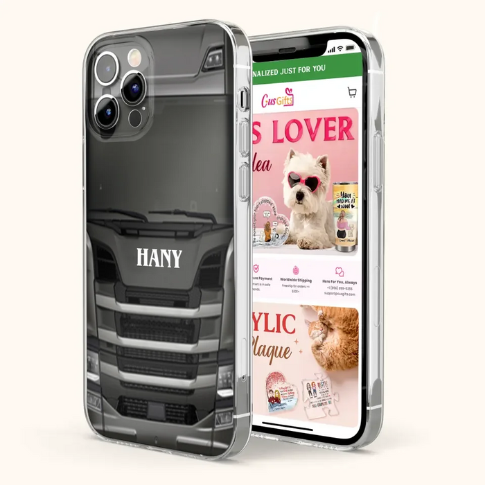 Personalized Heavy Truck Phone Case - Gift Idea For Truckers - Case For iPhone, Samsung and Xiaomi - PGS2ML