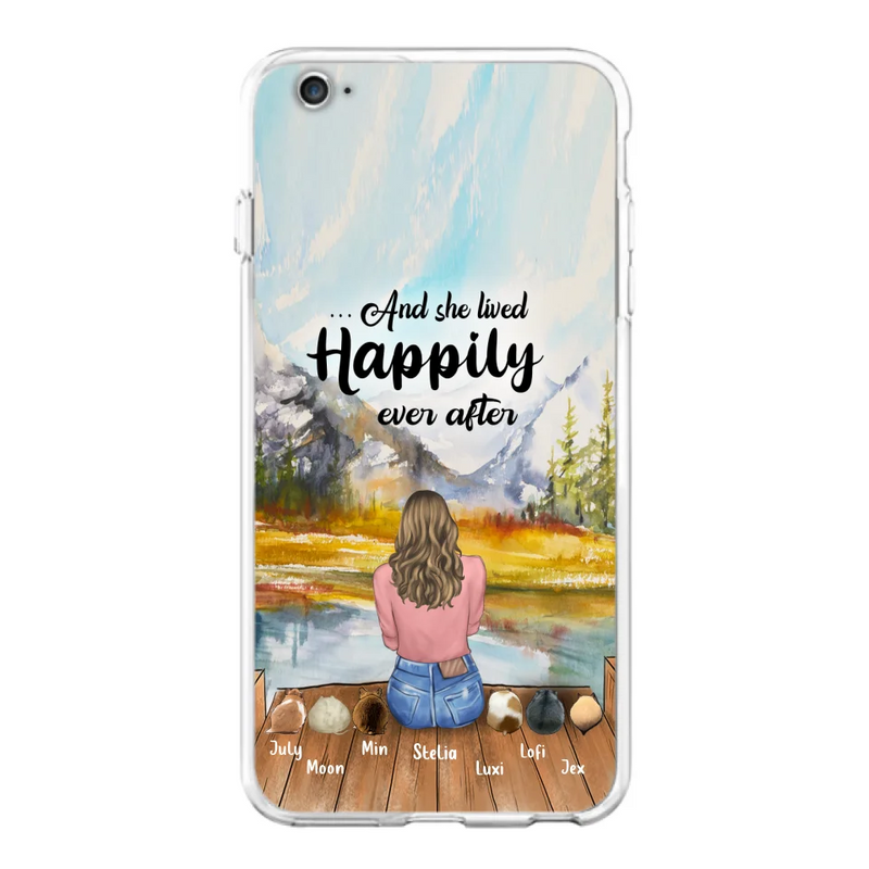 Personalized Dog Mom Phone Case - Up to 4 Dogs - And She Lived Happily Ever After