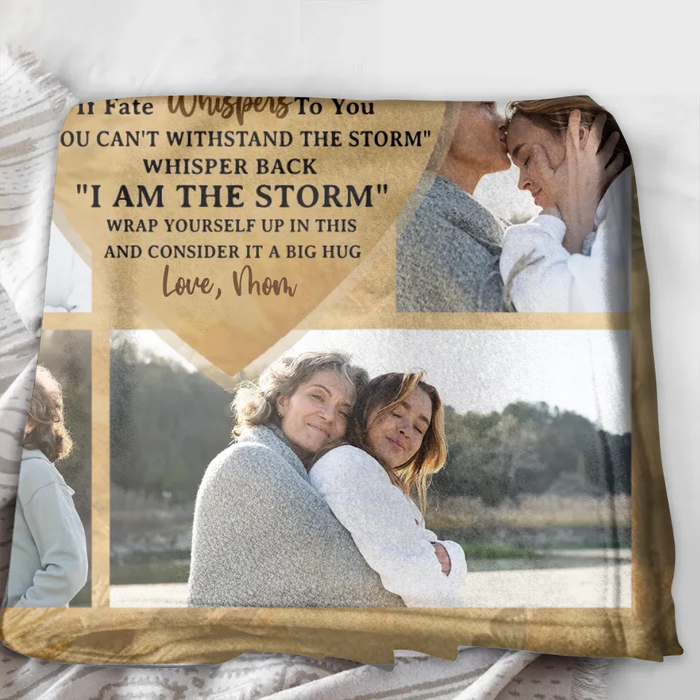 Personalized To My Daughter Fleece Throw Blanket - Gift Idea For Daughter From Mom - Upload Photos