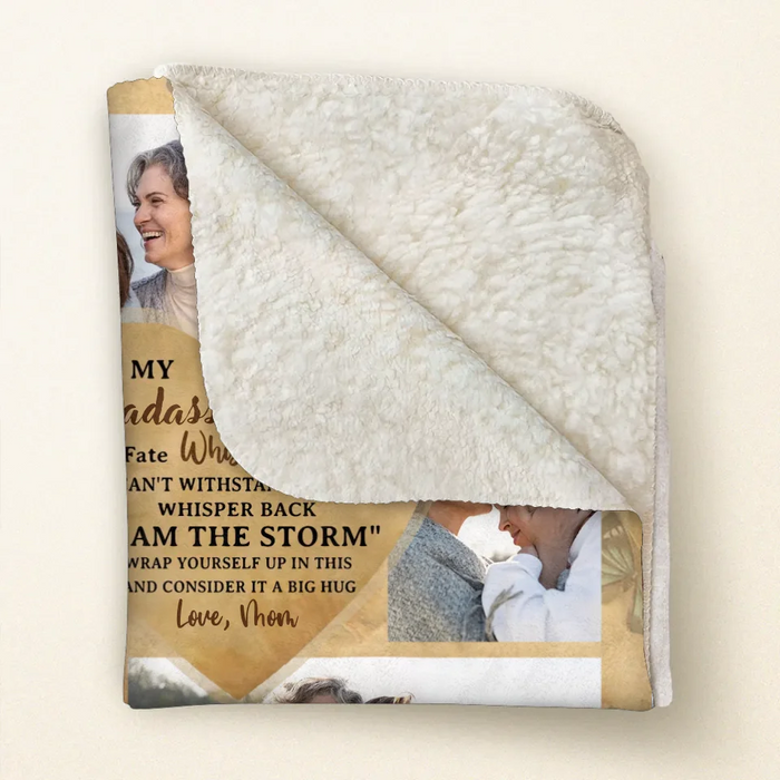 Personalized To My Daughter Fleece Throw Blanket - Gift Idea For Daughter From Mom - Upload Photos