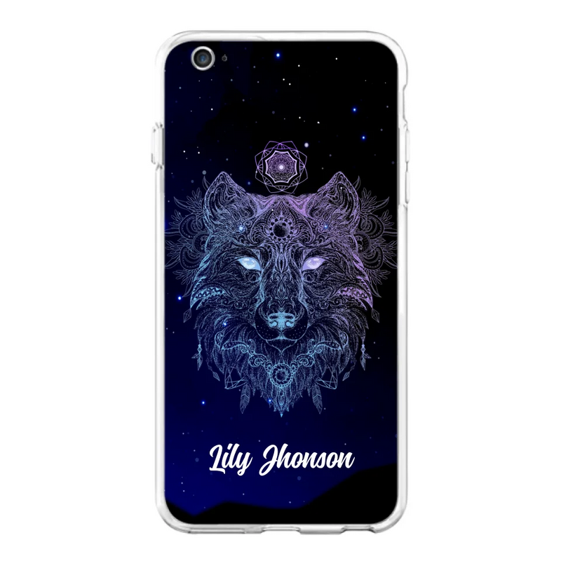 Custom Personalized Wolf Mandala Phone Case - Best Gift For Wolf Lover's - Case For iPhone, Samsung and Xiaomi - TOMO90