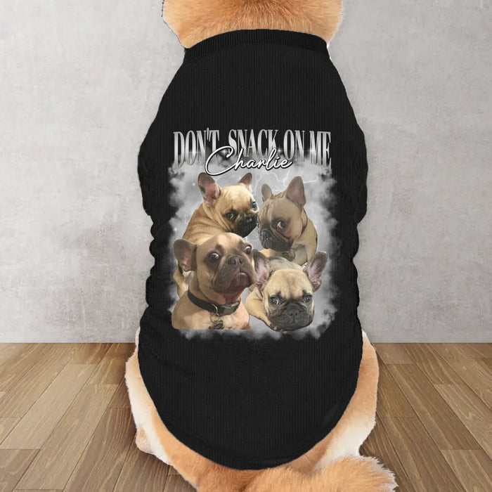 Personalized Pet Vintage AOP Big Dog's Tank Top - Upload Photo - Gift Idea For Your Dog/Cat - Don't Sack On Me