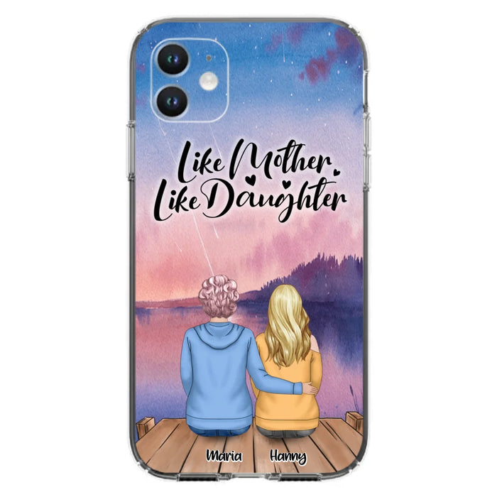 Custom Personalized Mom Phone Case - Gifts For Dog Lovers With Upto 3 Dogs - Like Mother Like Daughter