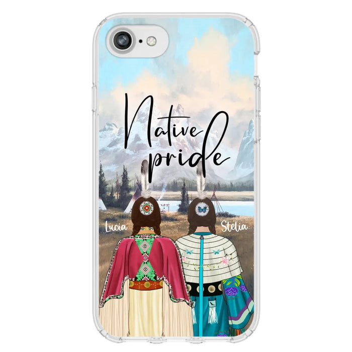 Custom Personalized Native American Couple Phone Case - Native Pride - Case Phone For iPhone And Samsung