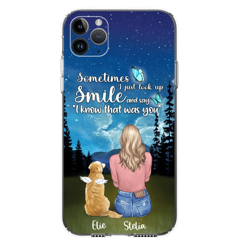 Custom Personalized Lost Pet Mom Phone Case - Girl With Upto 4 Pets - Phone Case For iPhone and Samsung - PU2YLV