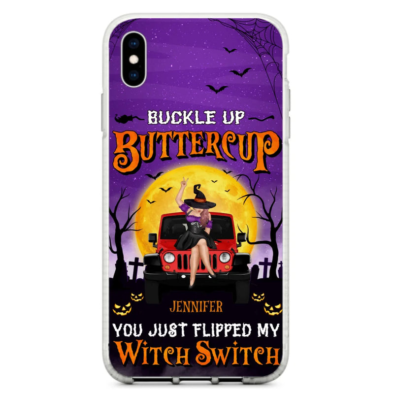 Custom Personalized Off-road Witch Phone Case - Halloween Gift Idea For Friends/Off-road Lovers - Case for iPhone & Samsung