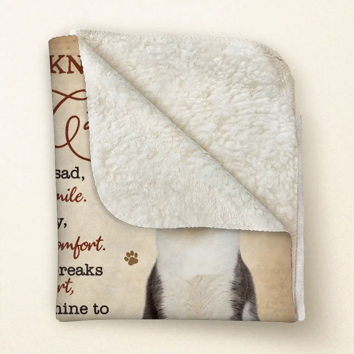 Personalized Cat Quilt/Fleece Throw Blanket - Upload Photo - Gift Idea For Cat Lover - I'lI Always Be By Your Side