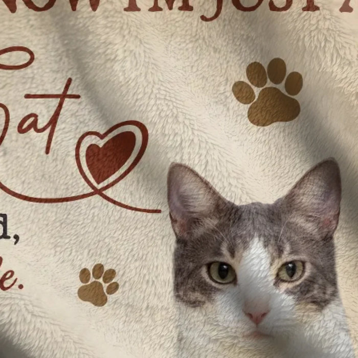 Personalized Cat Quilt/Fleece Throw Blanket - Upload Photo - Gift Idea For Cat Lover - I'lI Always Be By Your Side
