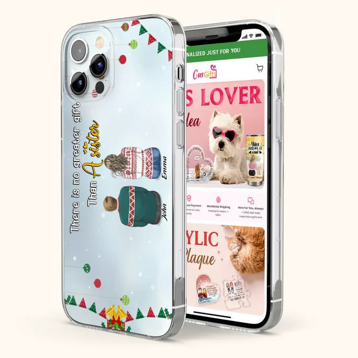 Personalized Christmas Brothers & Sisters Phone Case - Christmas Gift Idea For Siblings - Up to 12 People - Life Is Better With Brothers & Sisters - Case For iPhone And Samsung