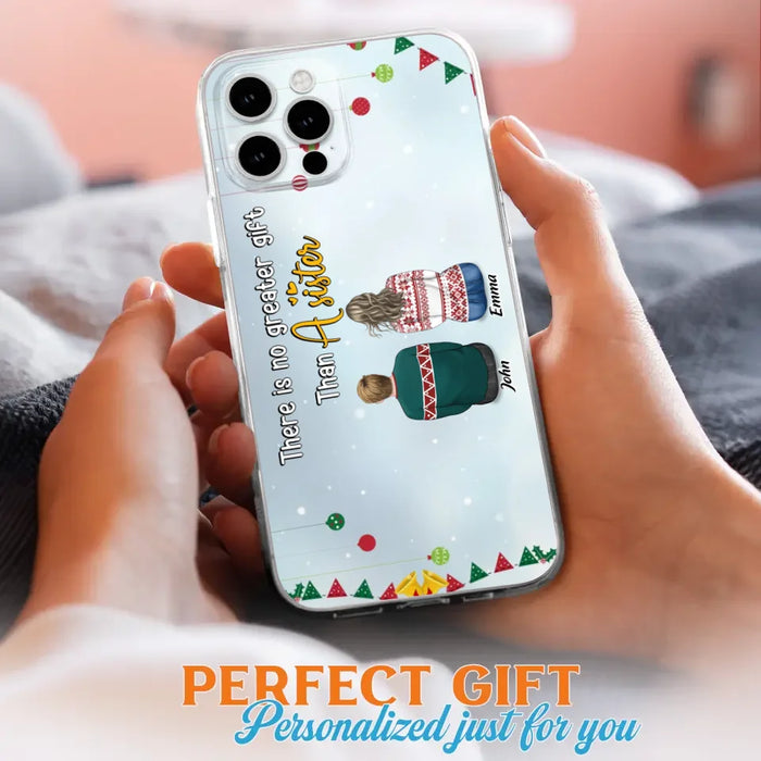 Personalized Christmas Brothers & Sisters Phone Case - Christmas Gift Idea For Siblings - Up to 12 People - Life Is Better With Brothers & Sisters - Case For iPhone And Samsung