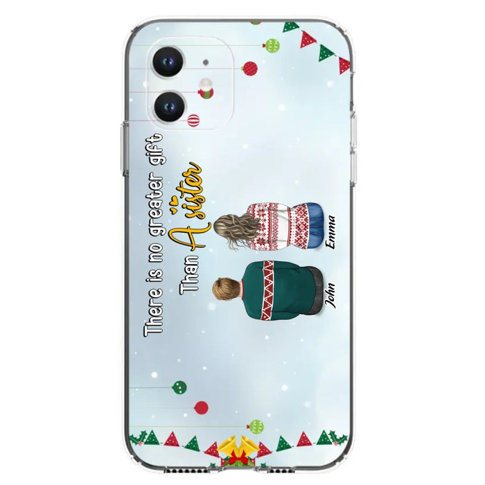 Personalized Christmas Brothers & Sisters Phone Case - Christmas Gift Idea For Siblings - Up to 12 People - Life Is Better With Brothers & Sisters - Case For iPhone And Samsung