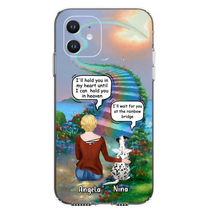Custom Personalized Memorial Dog Phone Case - Upto 4 Dogs - Memorial Gift For Dog Lovers - Case For iPhone/Samsung