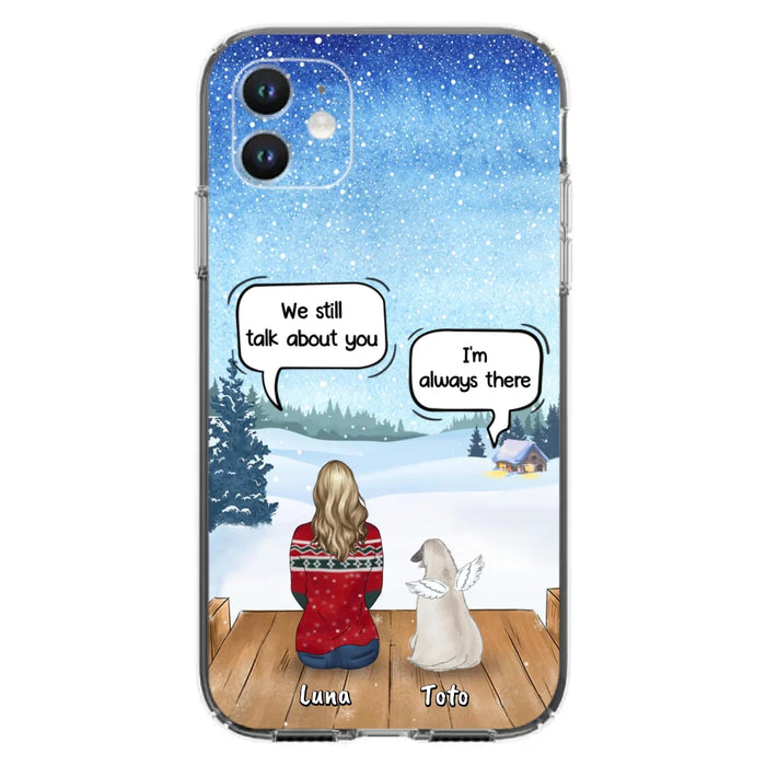 Custom Personalized Dog Horse Phone Case - Man/ Woman With Upto 5 Pets - Case For iPhone And Samsung