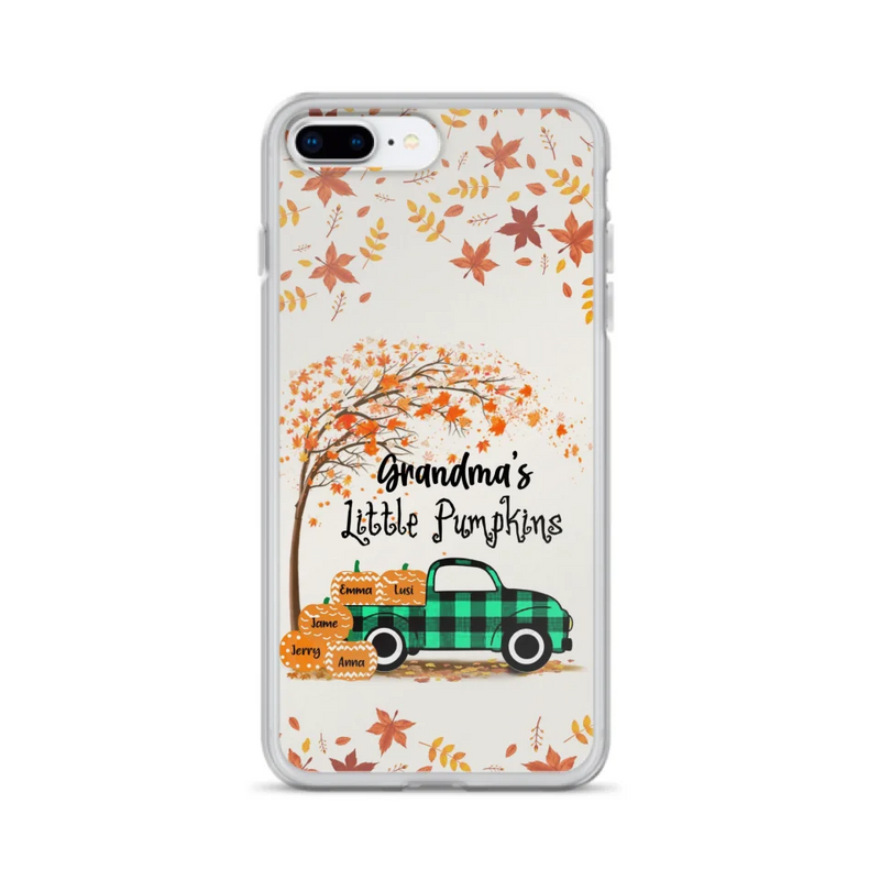 Custom Personalized Autumn Grandma's Pumpkins Phone Case - Gift For Grandma - Grandma's Little Pumpkins - Case For iPhone And Samsung