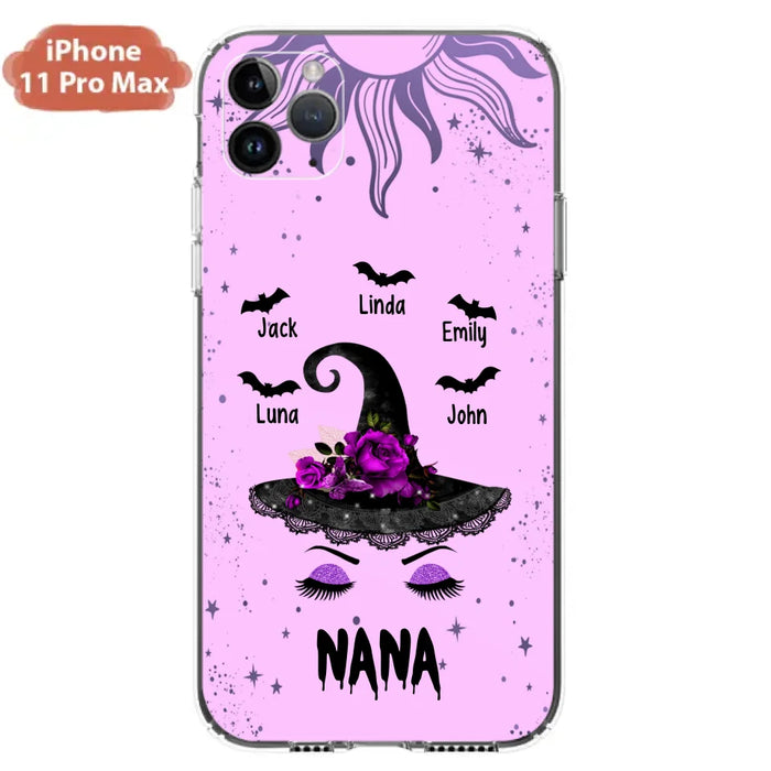 Personalized Mother Witch Phone Case - Upto 5 Kid's - Best Gift For Mother -Grandma,Gigi,Nana,Mama,Gigi