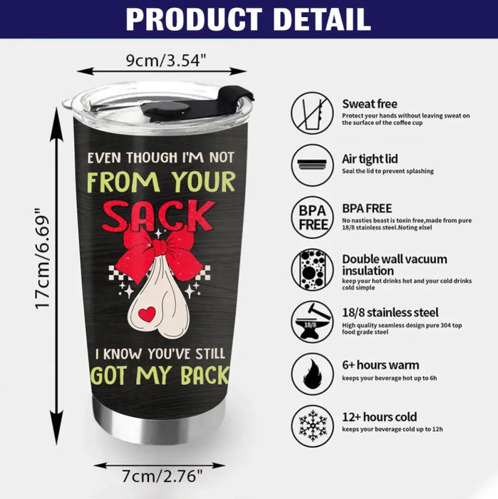 Personalized Stepdad Tumbler - Christmas Gift Idea For Stepdad - Merry Christmas From The Kid You Inherited When You Started Shacking Up With My Mom