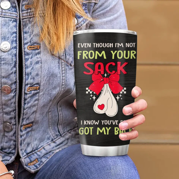 Personalized Stepdad Tumbler - Christmas Gift Idea For Stepdad - Merry Christmas From The Kid You Inherited When You Started Shacking Up With My Mom