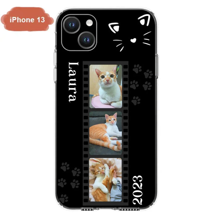 Custom Personalized Pet Photo Film iPhone/Samsung Phone Case - Gift for Cat Lovers/Birthday Gift