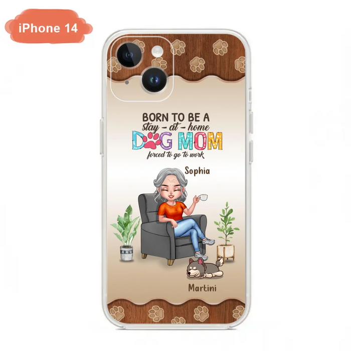 Custom Personalized Dog Mom Phone Case - Upto 4 Dogs - Retired Gift Idea For Mother - Dog Lover