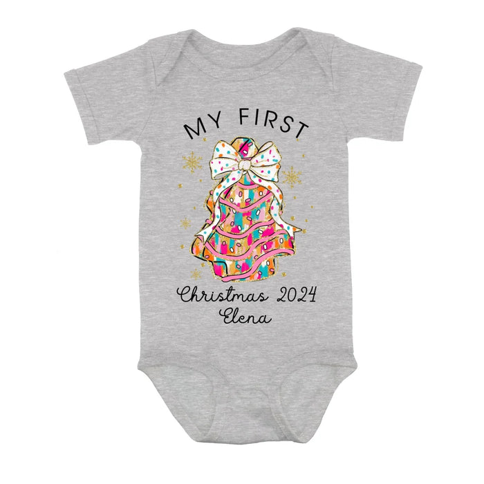 Personalized Christmas Baby Onesie - Gift Idea For Your Baby/Christmas - My First Christmas 2024