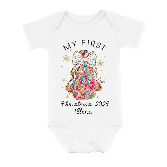 Personalized Christmas Baby Onesie - Gift Idea For Your Baby/Christmas - My First Christmas 2024